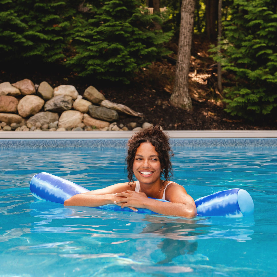 gentle floating Noodle Pool Float #color_ripple-blue