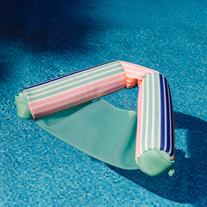 the portable pool float Shaka Sling Pool Float #color_rivera-stripe