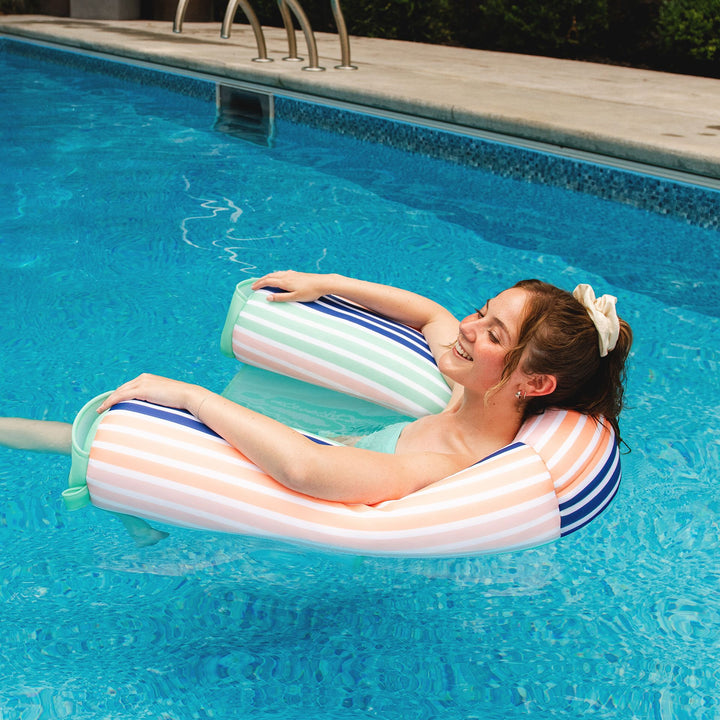 Shaka Sling XL pool float sit back and relax #color_rivera-stripe