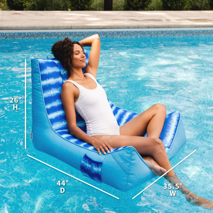 Dimensions Captain's Pool Float #color_ripple-blue