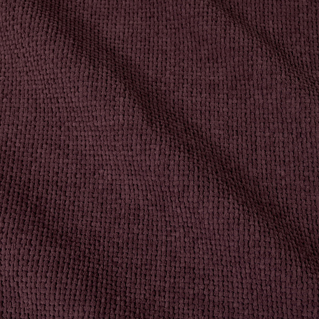 Close-up of merlot textured fabric #color_merlot-cloudweave