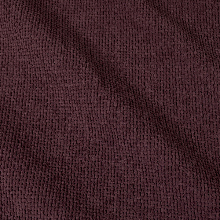 Close-up of merlot textured fabric #color_merlot-cloudweave