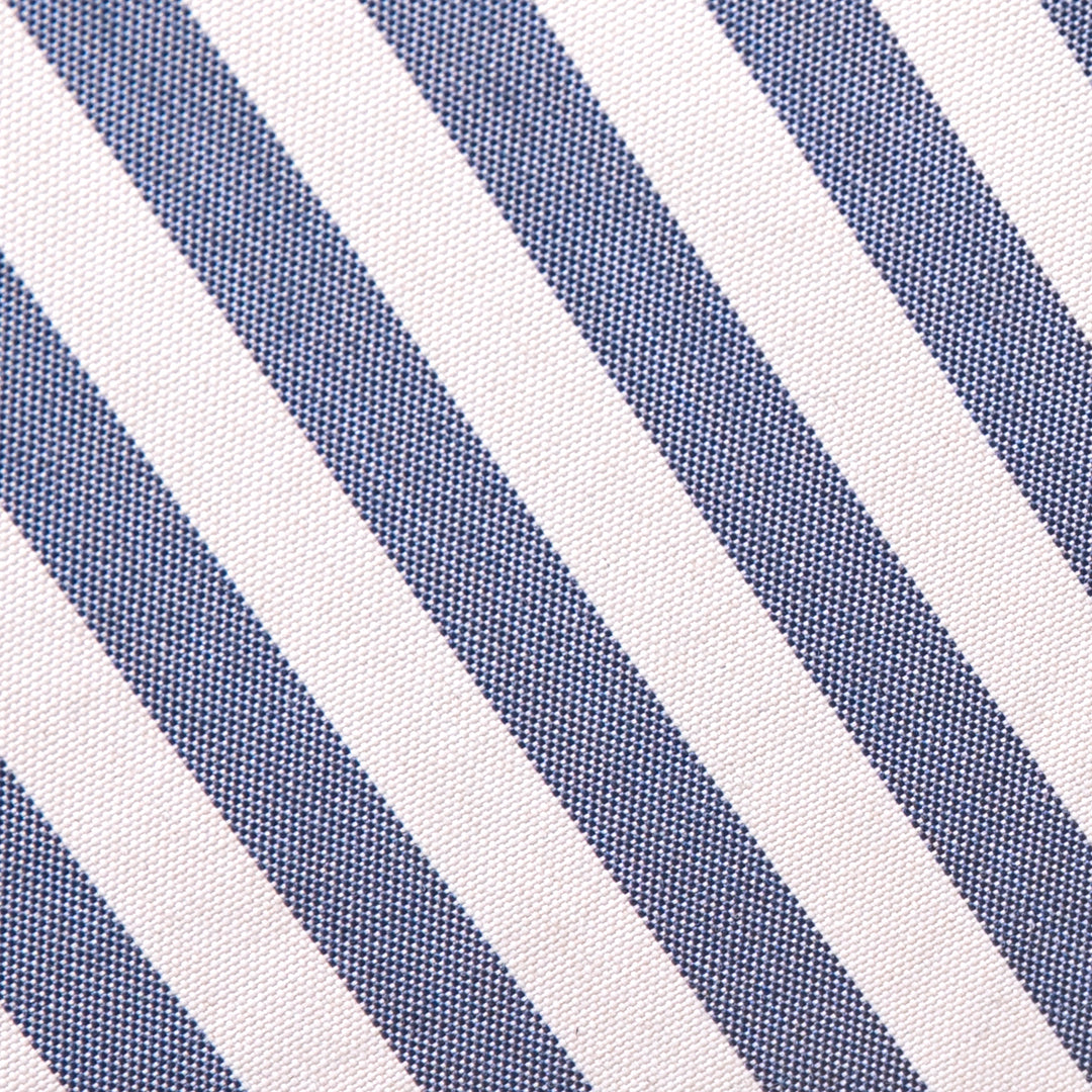 Navy and white striped pattern #color_weekend-navy-stripe-olefin