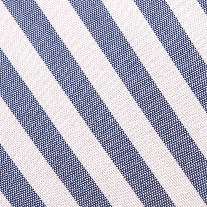 Navy and white striped pattern #color_weekend-navy-stripe-olefin