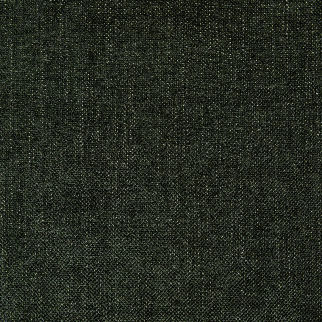 A close-up of a dark olive green woven fabric texture with a subtle vertical ribbed pattern. 