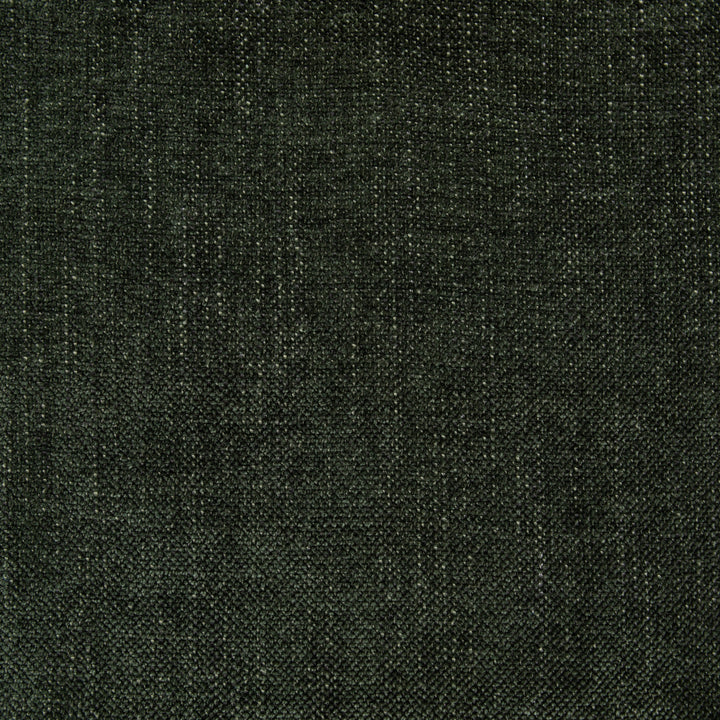 A close-up of a dark olive green woven fabric texture with a subtle vertical ribbed pattern. 