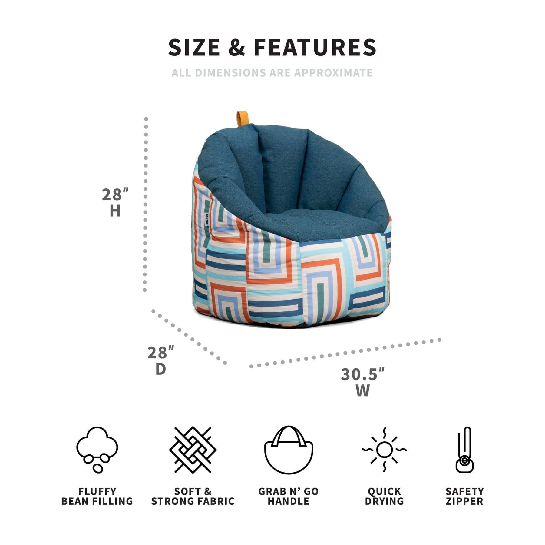 Big Joe® Outdoor Milano Bean Bag Chair