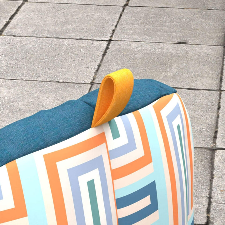 Easy Carry Handle Milano Outdoor Patio Furniture #color_aqua-glass-block-sunmax