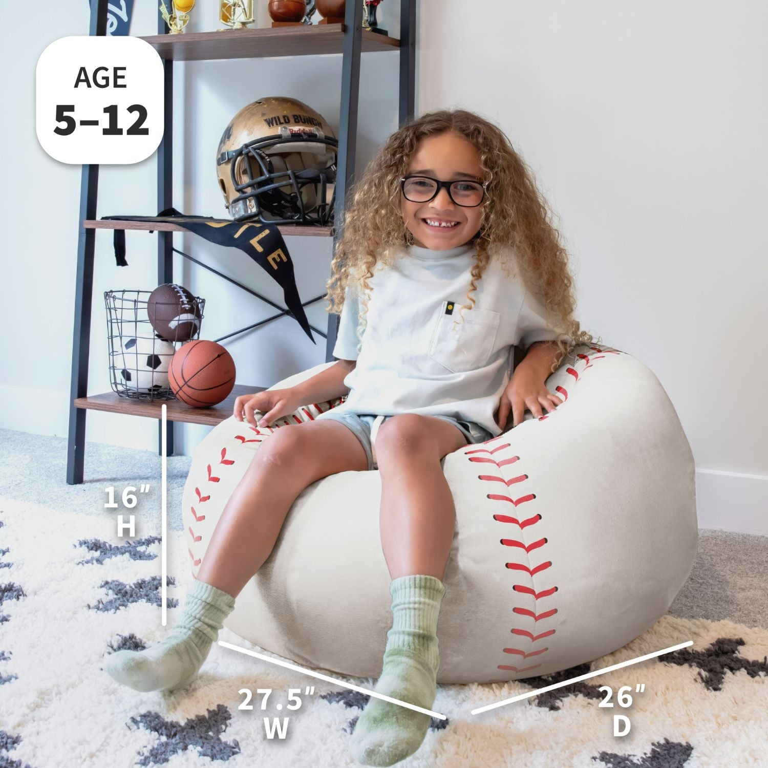 Kids baseball chair 2025