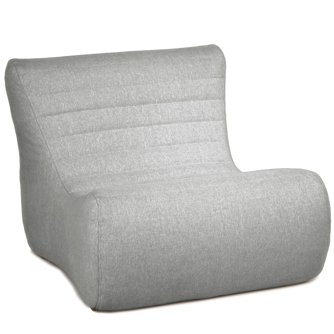 Gray wedge-shaped seat on a white background #color_port-gray-outdoor-performance-linen