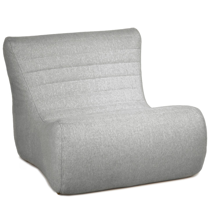 Gray wedge-shaped seat on a white background #color_port-gray-outdoor-performance-linen