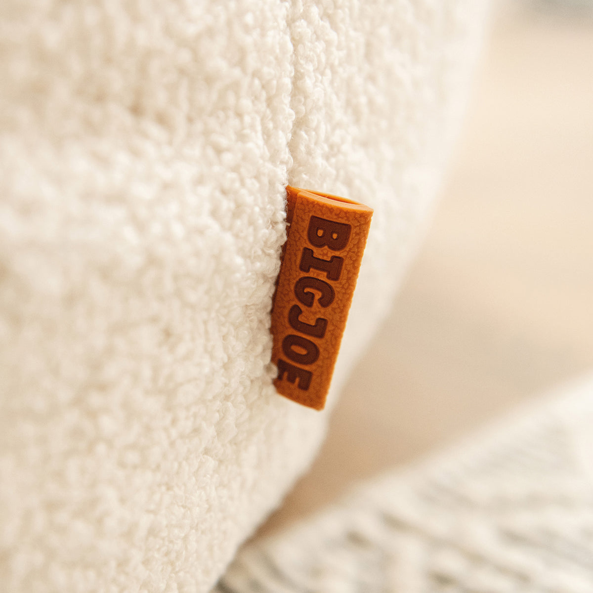 Up close of boucle fabric 