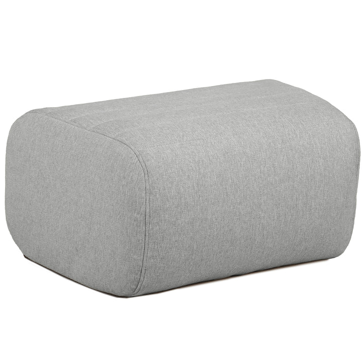 Gray rectangular ottoman on a white background #color_port-gray-outdoor-performance-linen