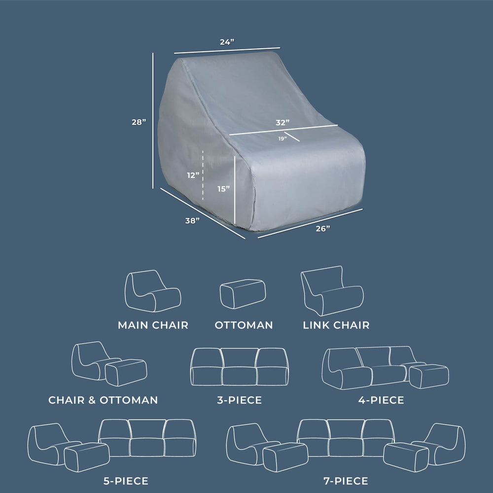 Solvana Weather Protective Covers for the Primary Chair dimensions #type_primary-chair-cover