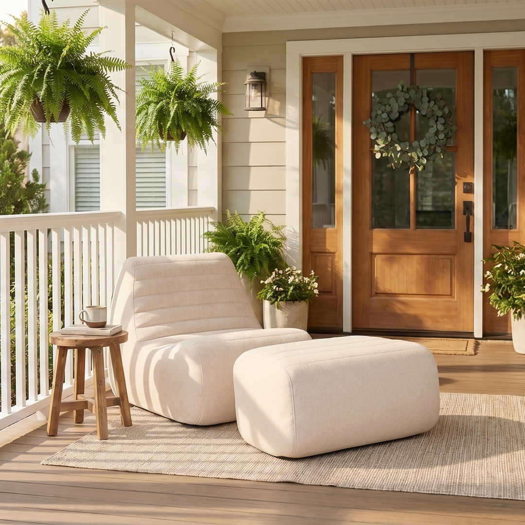 Solvana™ Outdoor Chair and Ottoman Set – Big Joe Solvana™ Outdoor Chair and Ottoman Set – Big Joe