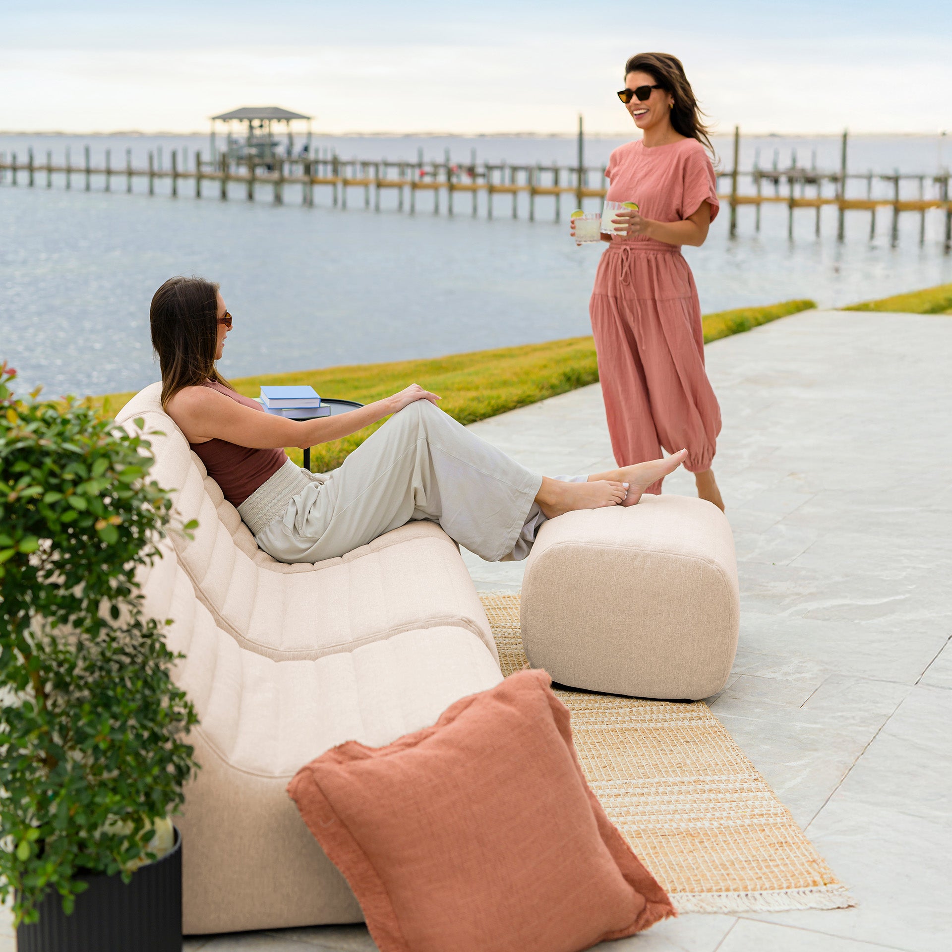 Solvana™ 4 Piece Outdoor Sectional | Patio Sectional – Big Joe