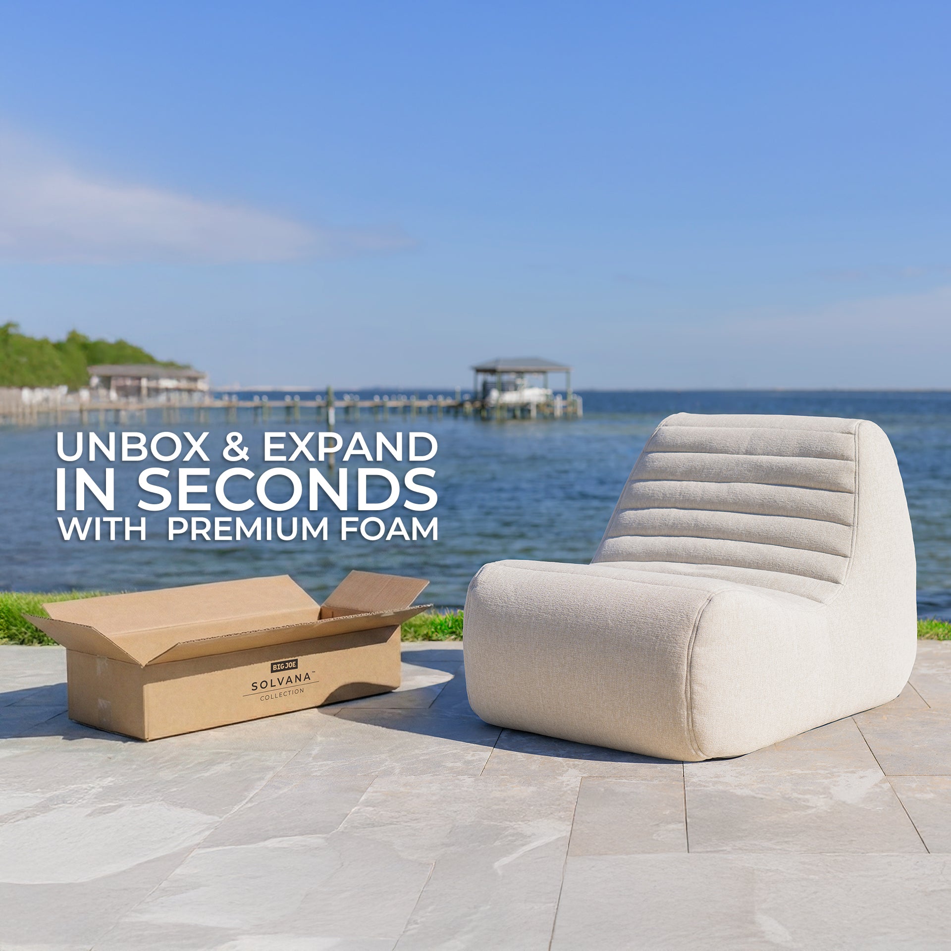Solvana™ 4 Piece Outdoor Sectional | Patio Sectional – Big Joe