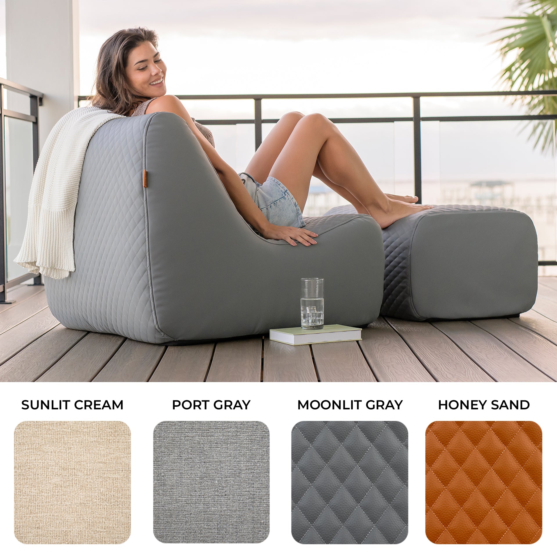 Solvana™ 5 Piece Outdoor Sectional Sofa | Outdoor Patio Furniture