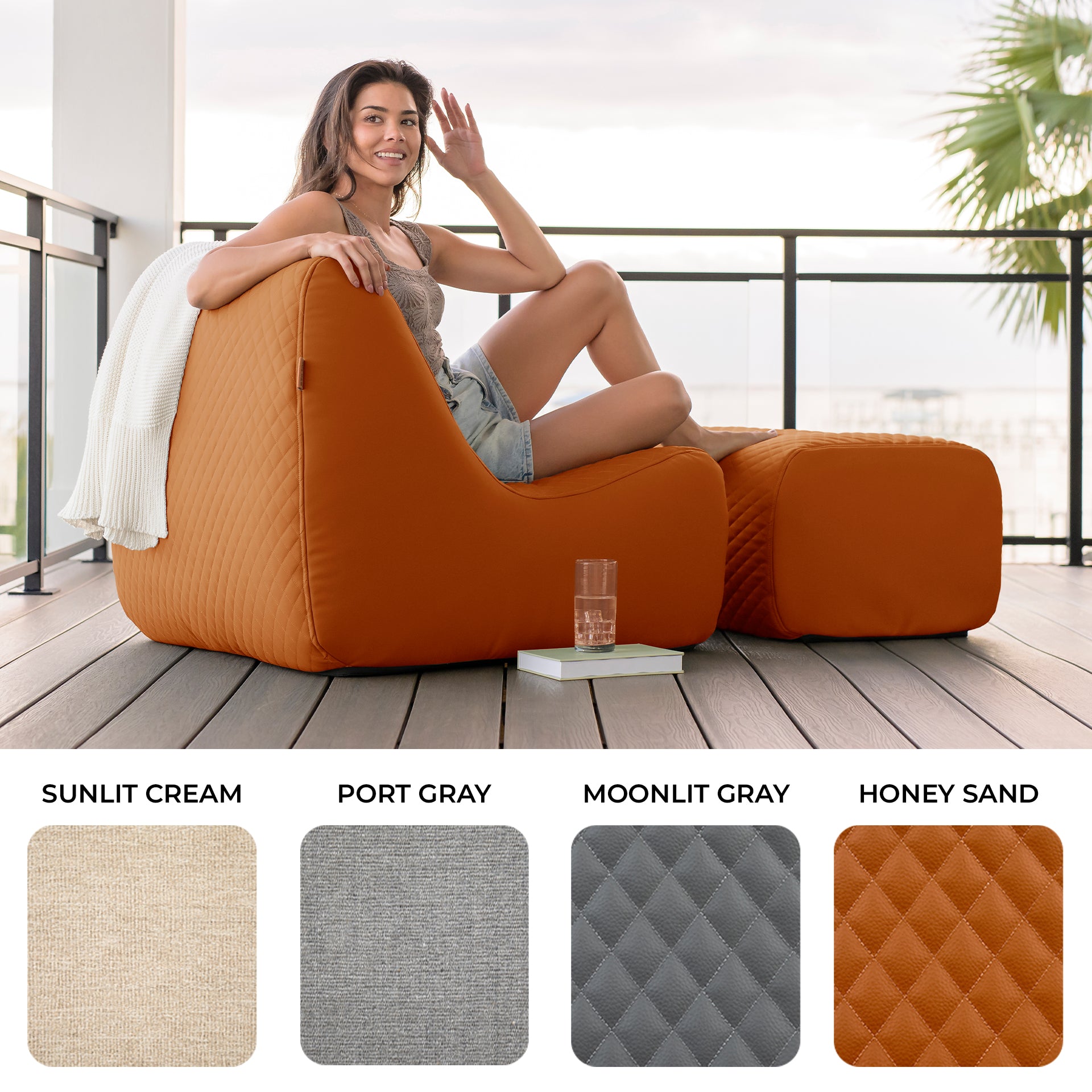 Solvana™ 5 Piece Outdoor Sectional Sofa | Outdoor Patio Furniture