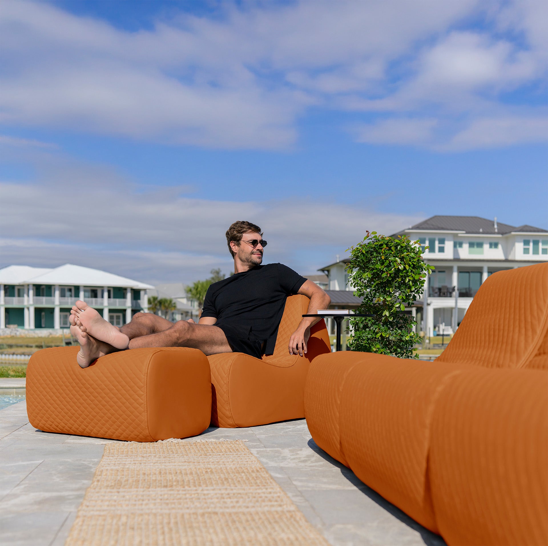 Solvana™ 5 Piece Outdoor Sectional Sofa | Outdoor Patio Furniture