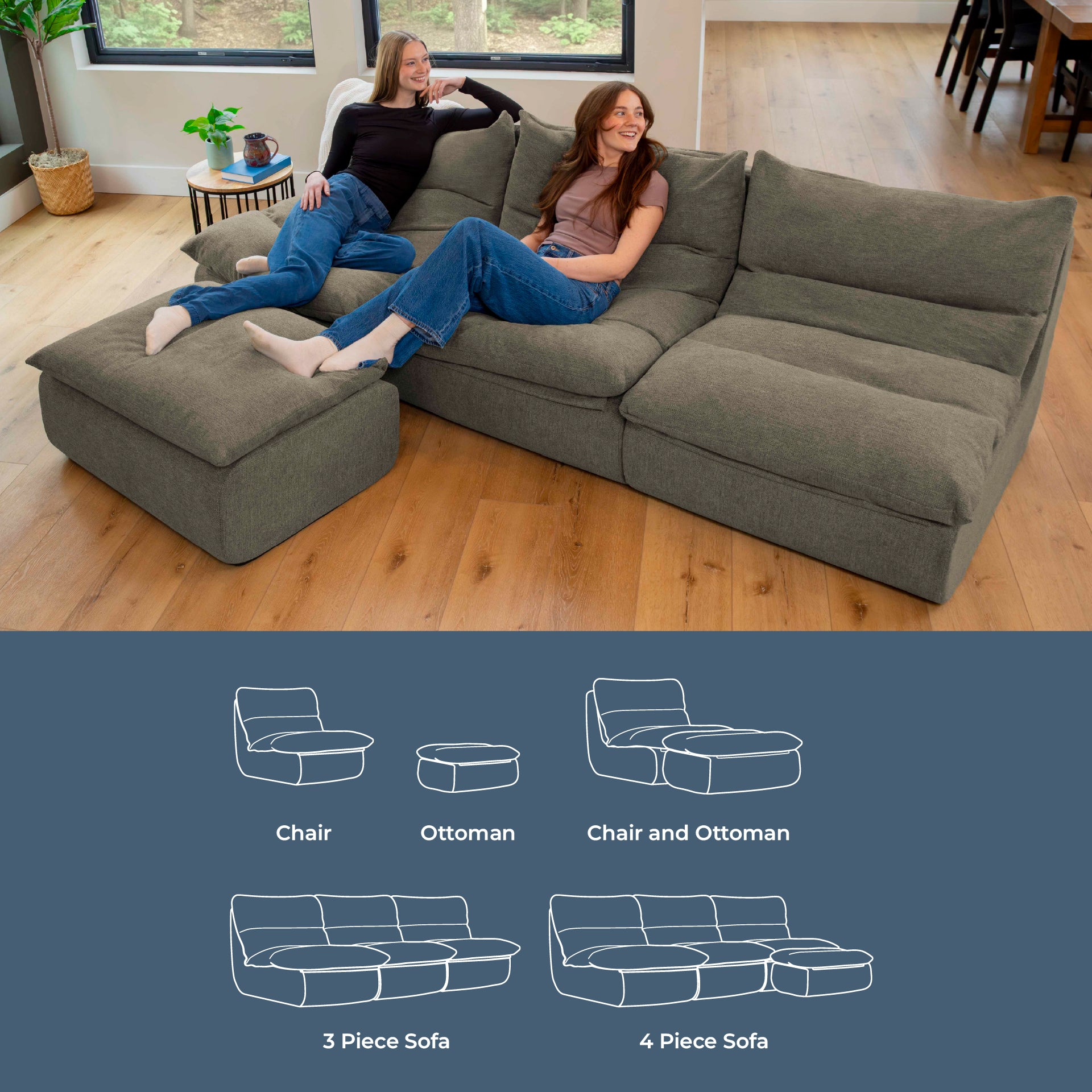 Big Joe® Driftscape™ Lounge Chair | Modern Reading Chair for