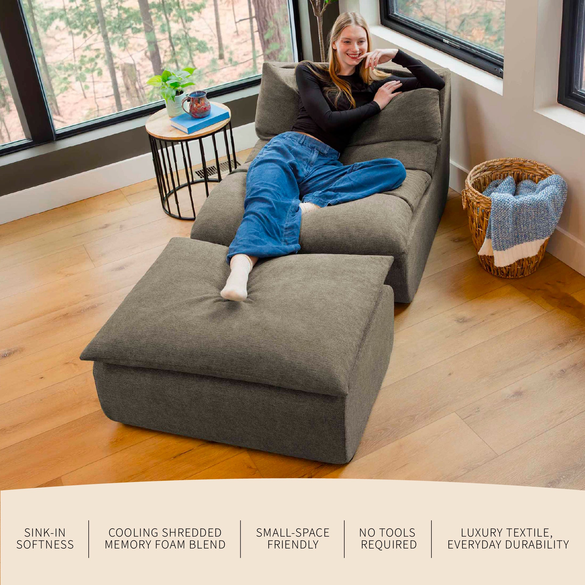 Big Joe® Driftscape™ Lounge Chair | Modern Reading Chair for