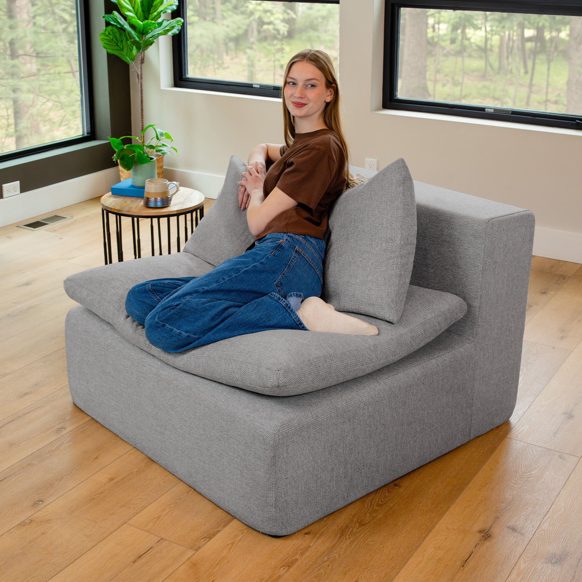 Averra™ Armless Chair Modular Sectional Couch Piece | Big Joe®