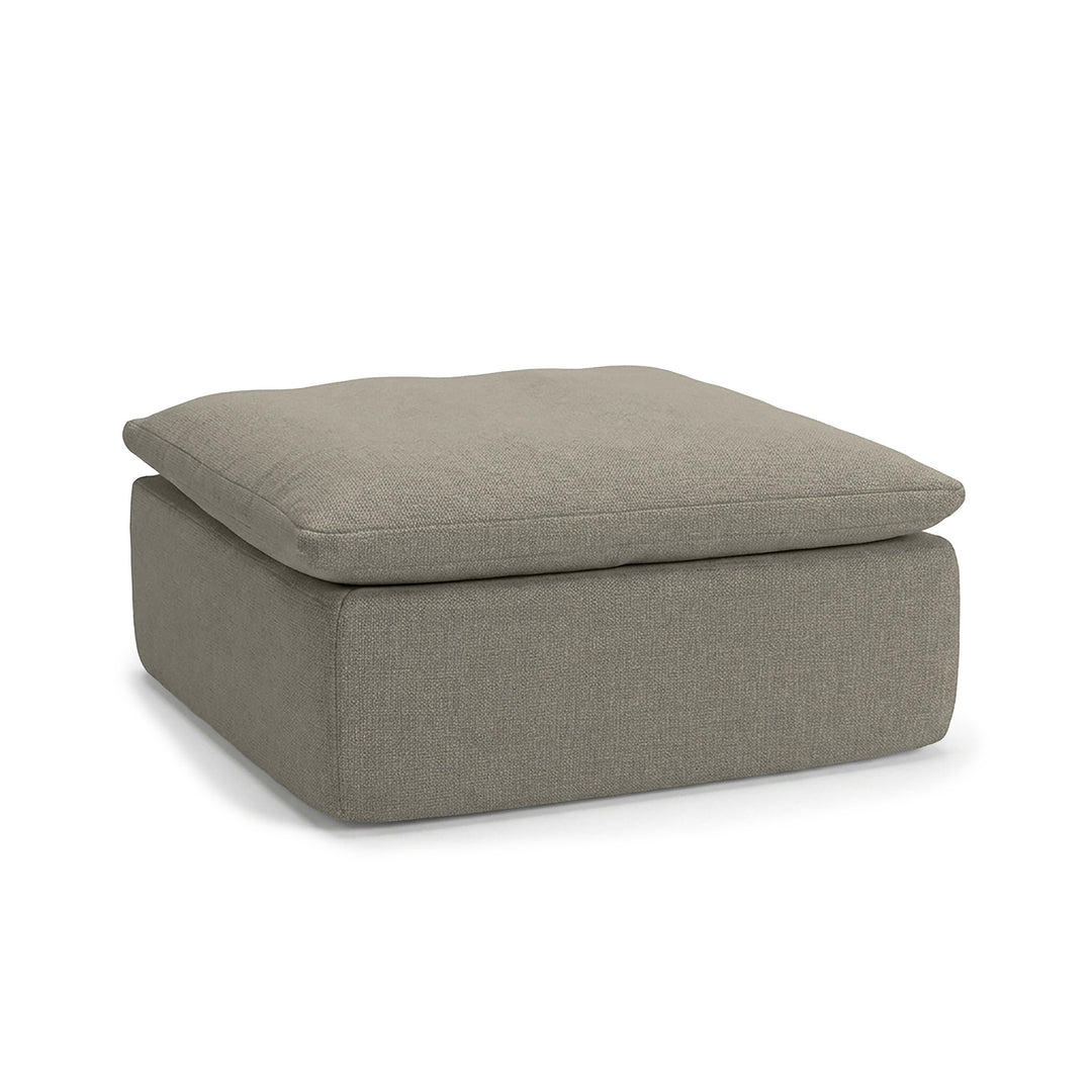Olive Green Averra Ottoman Angle View 