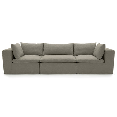 Gray sofa on a white background #color_misty-gray-terra-knit