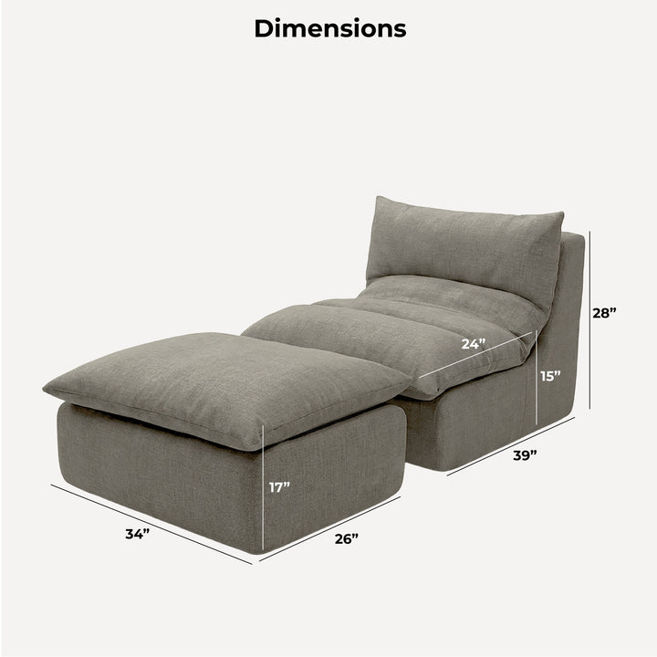 Green sectional sofa on a white background 
