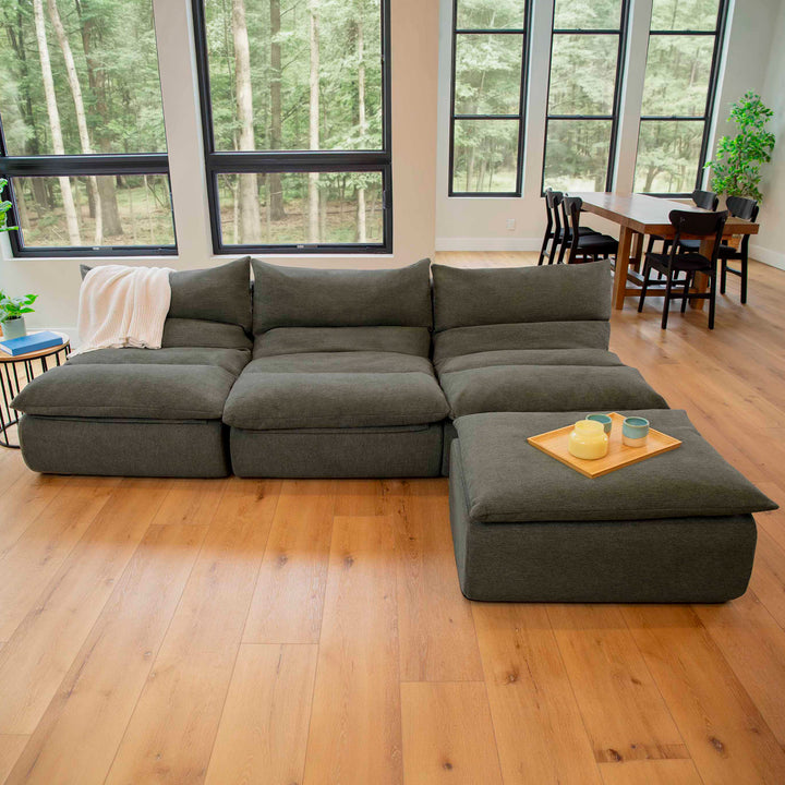 4pc sectional pillow-top couch 