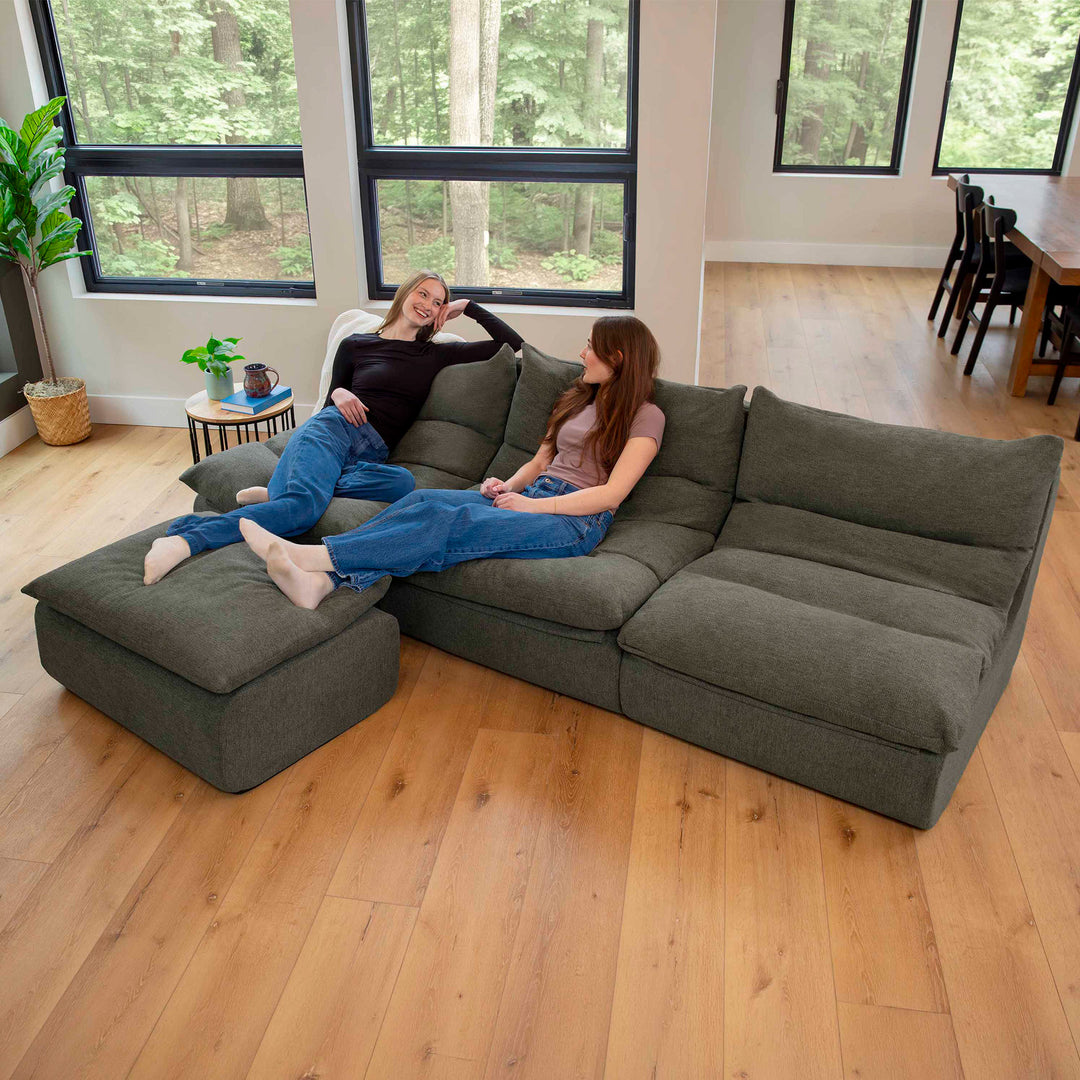 Driftscape sectional sofa with ottoman 