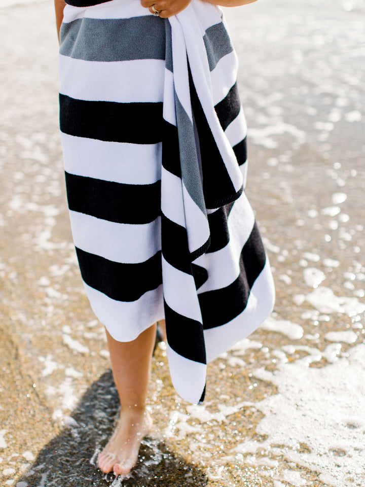 Black & Stone Classic Cabana Beach Towel