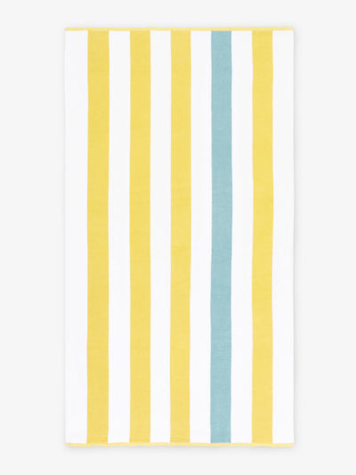 Yellow Sea Glass Cabana Beach Towel