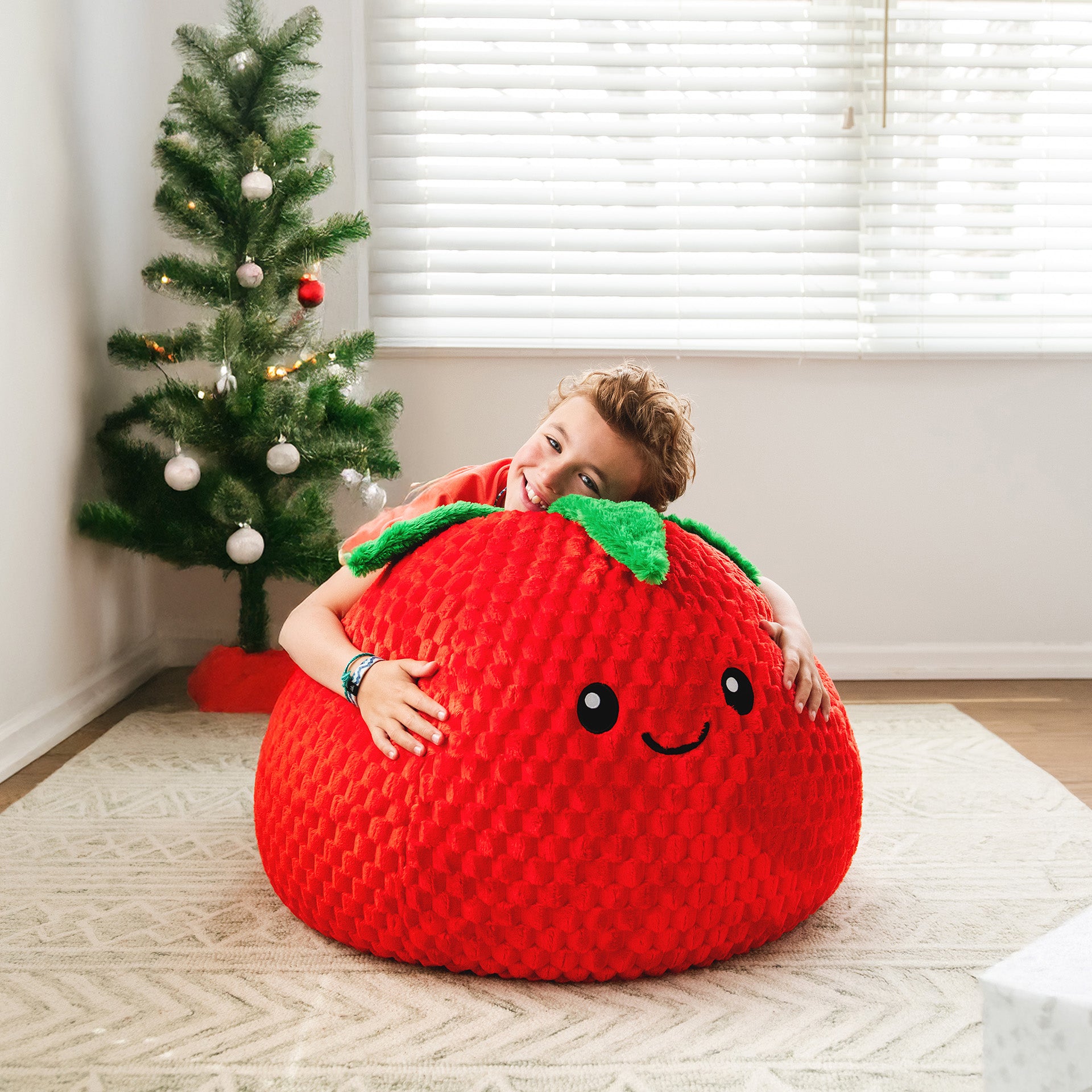 Strawberry PlushiPals™ Bean Bag Chair | Big Joe® Chairs For Kids