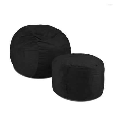 Fuf® Chair and Ottoman Bundle - Includes Fuf® Large and Fuf Pouf™