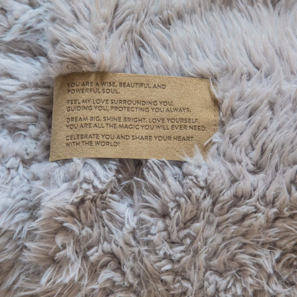 ANGEL PLUSH BLANKET | LITTLE - SILVER CLOUD