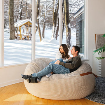 Big Joe XL 5ft Foam Beanbag Vanilla Latte