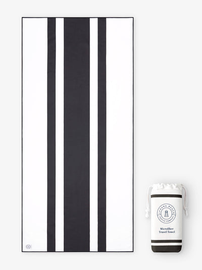 Noir Microfiber Beach Towel