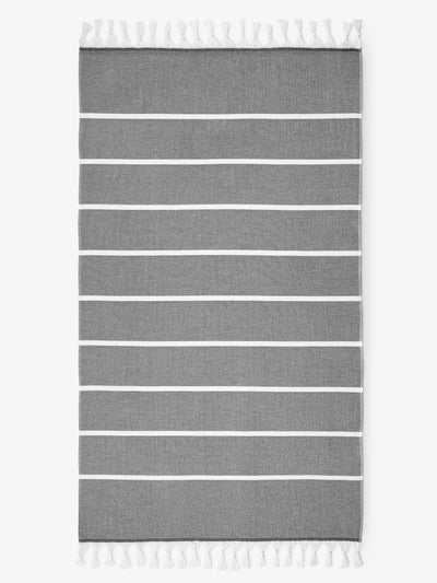 Night Charcoal Positano Turkish Towel