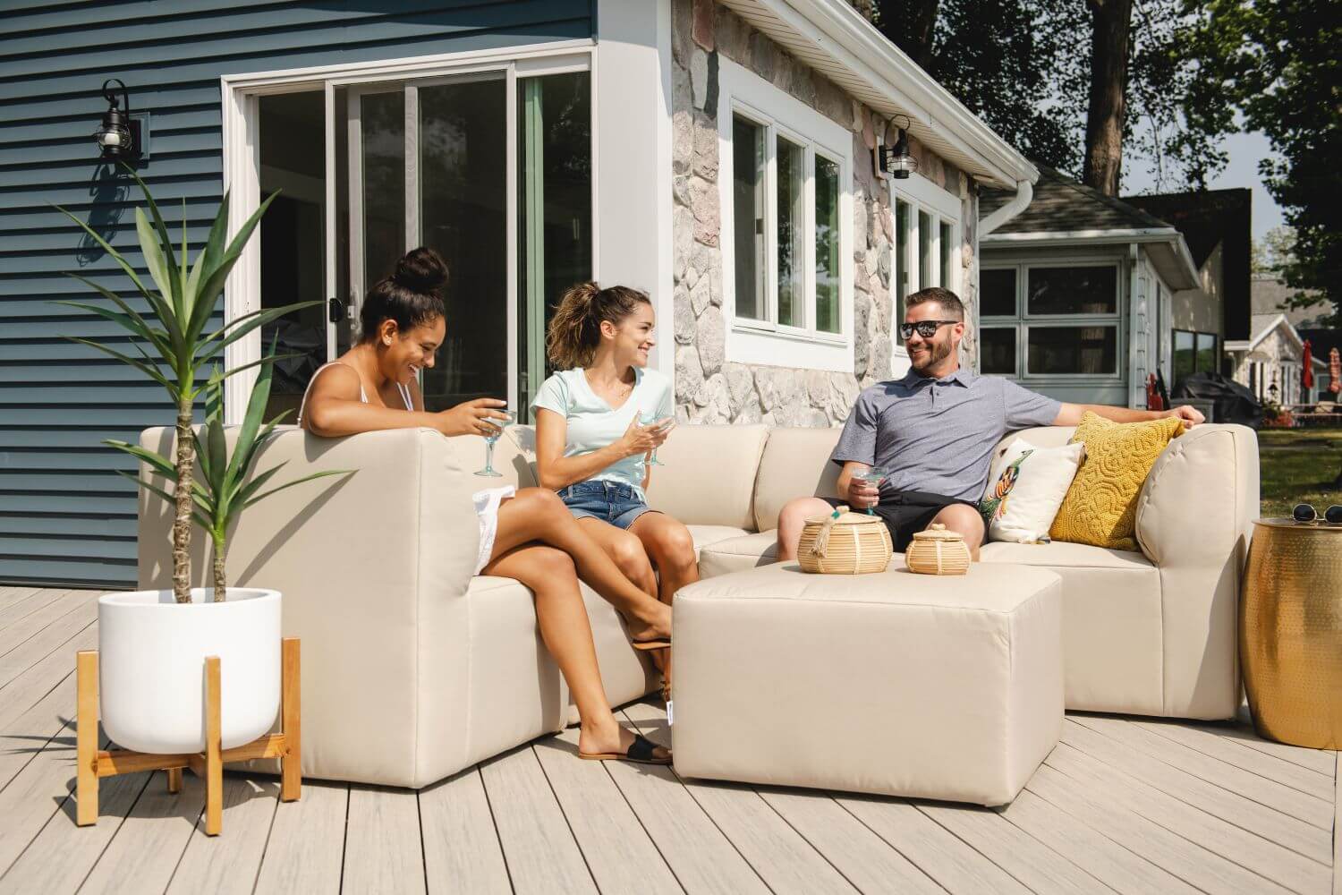 Patio sectionals online on clearance