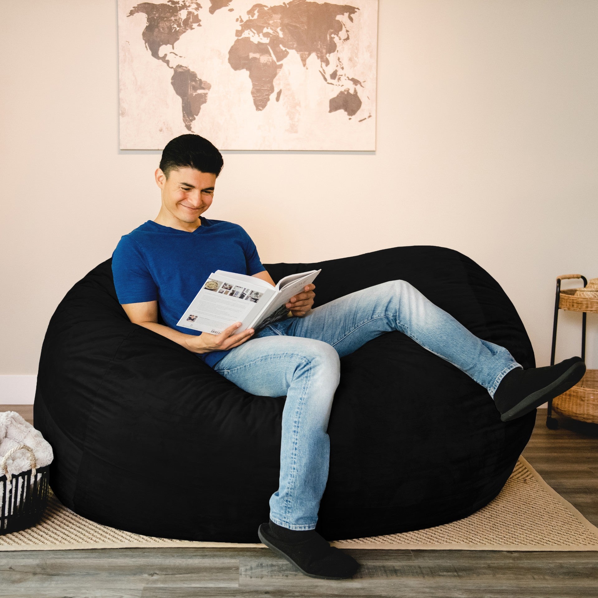 98 inch big joe round bean bag outlet chair