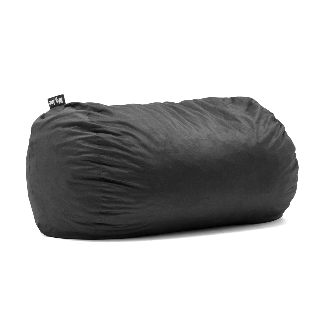Big Joe Fuf Large Foam Filled Bean Bag Chair with Removable Cover, Black  Lenox, 4ft Big & Bean Refill 2Pk Polystyrene Beans for Bean Bags or Crafts