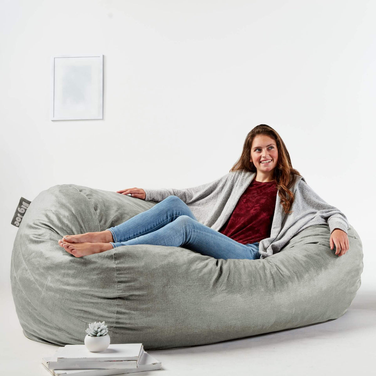 Fuf media lounger gray oversized 