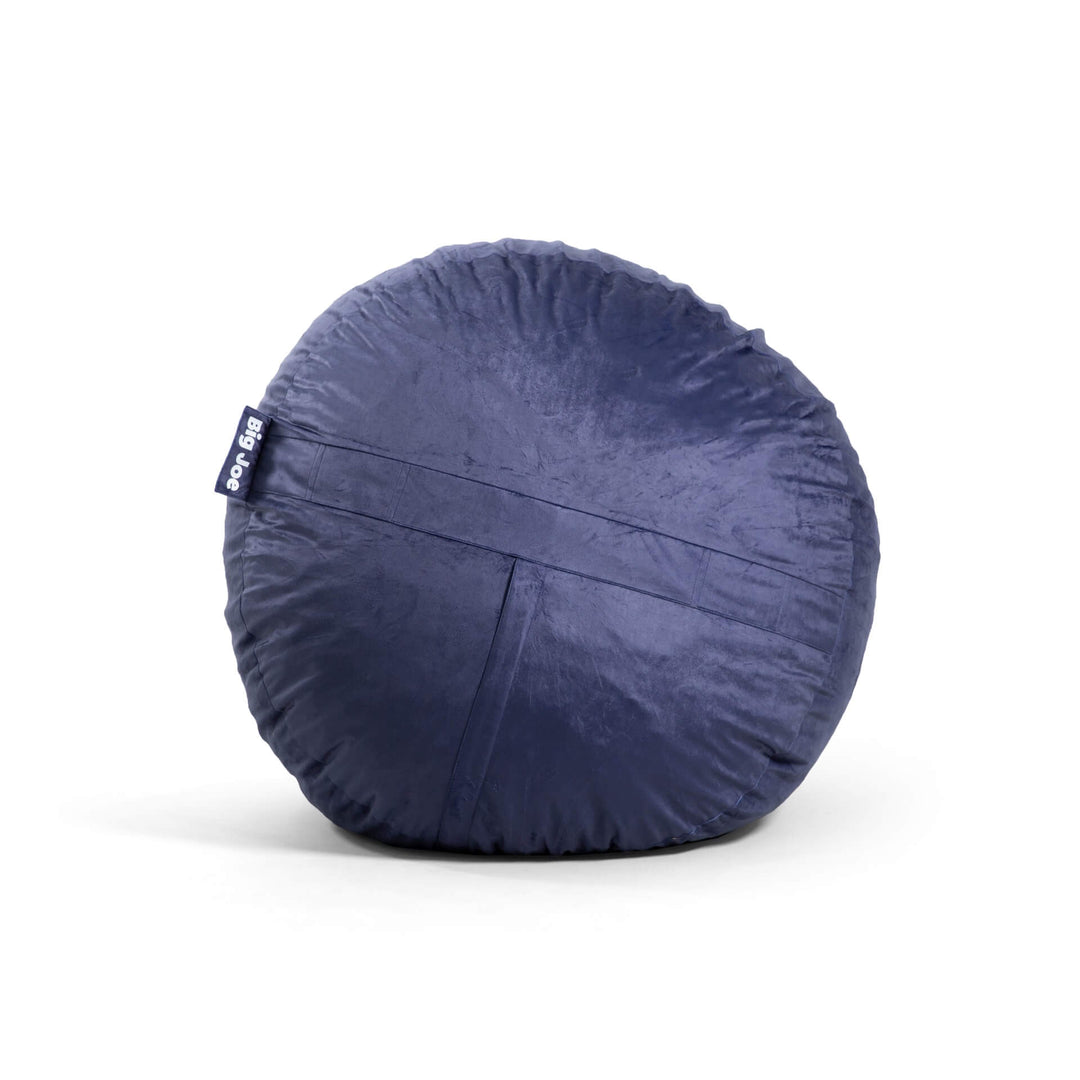 Big Joe Fuf Large Foam Filled Bean Bag Chair with Removable Cover, Gray Plush, 4ft Big
