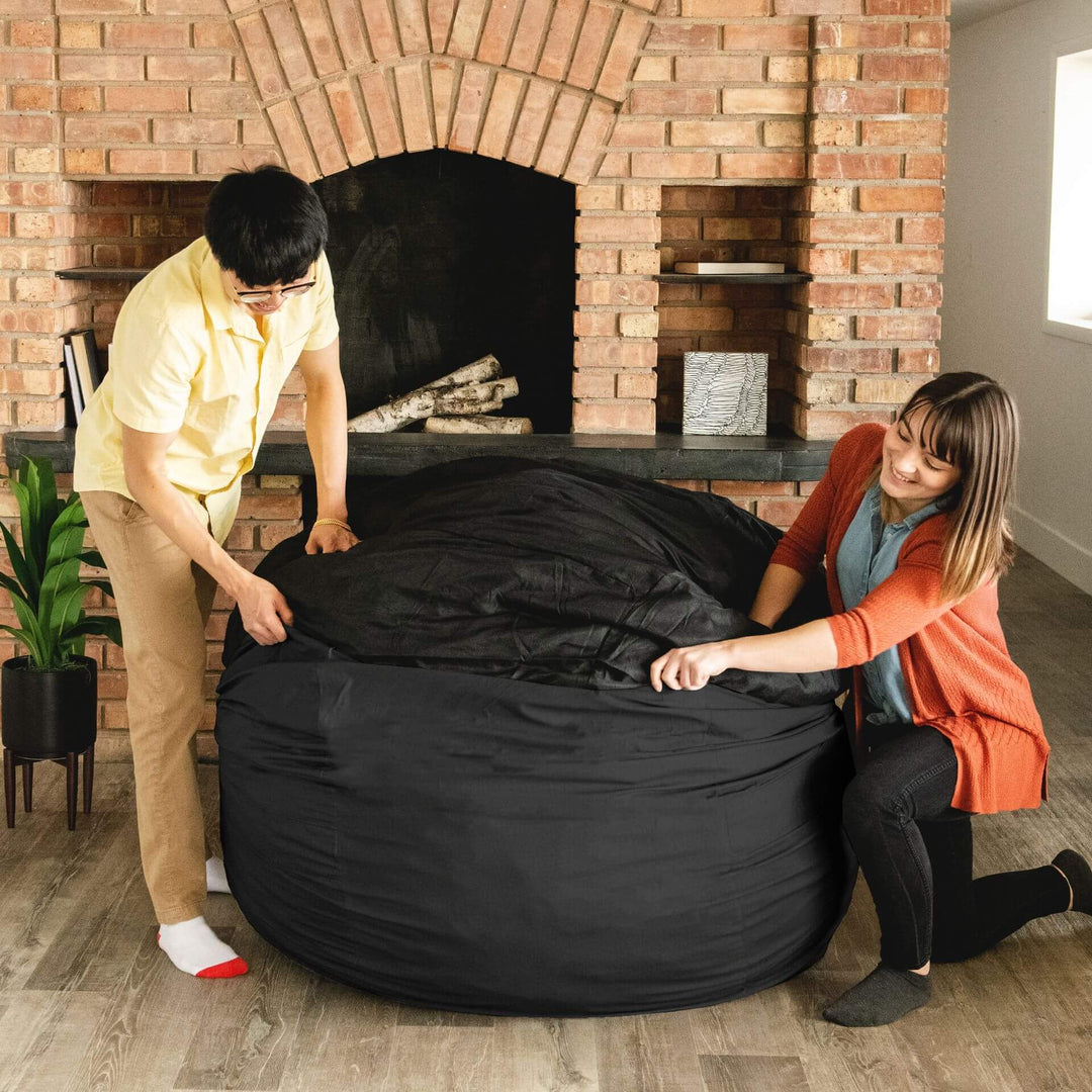 5ft Giant Bean Bag Cover(Cover Only,No Filler) Ultra Soft Bean Bag Bed Adults,Sit and Lie,Storage Bean Bag Cover,Long-Lived Big Size Bean Bag