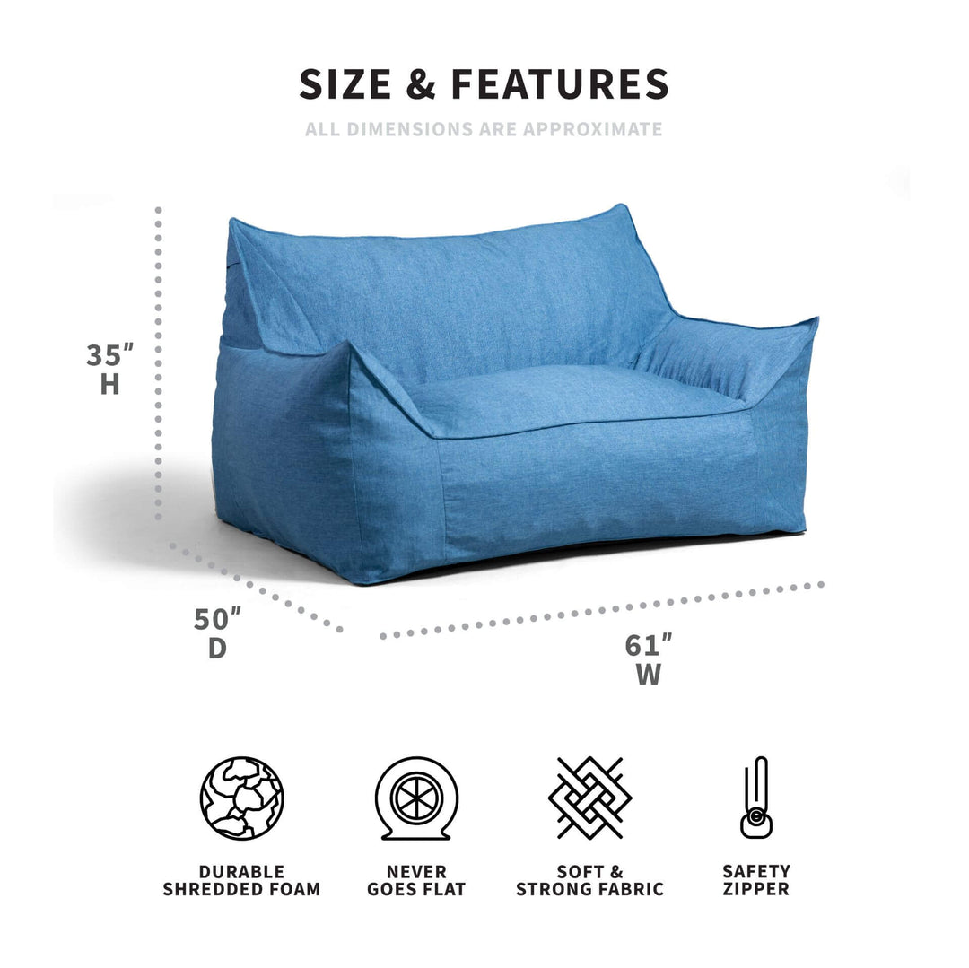 Dimension Imperial Fufton loveseat in blue #color_pacific-union