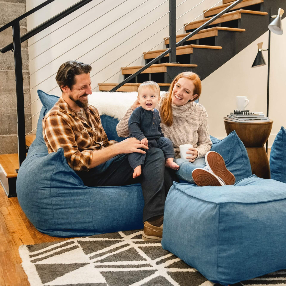 Blue Imperial Fufton Loveseat for two #color_pacific-union