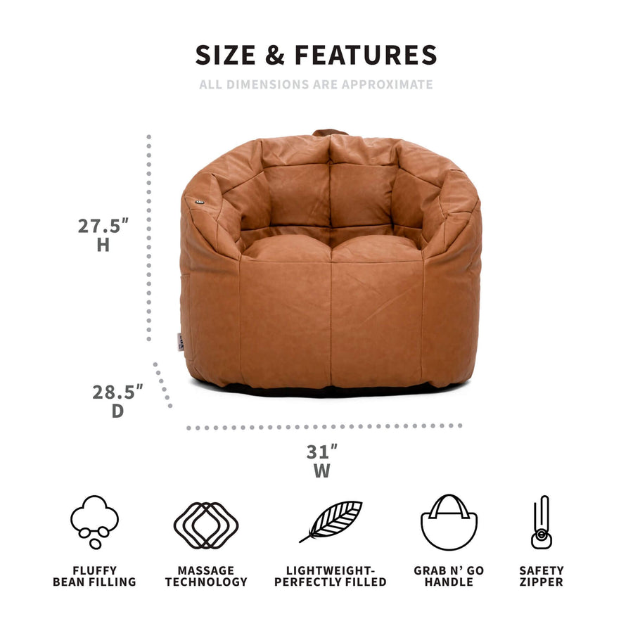 Big Joe Milano with Vibe Massage Bean Bag Chair
