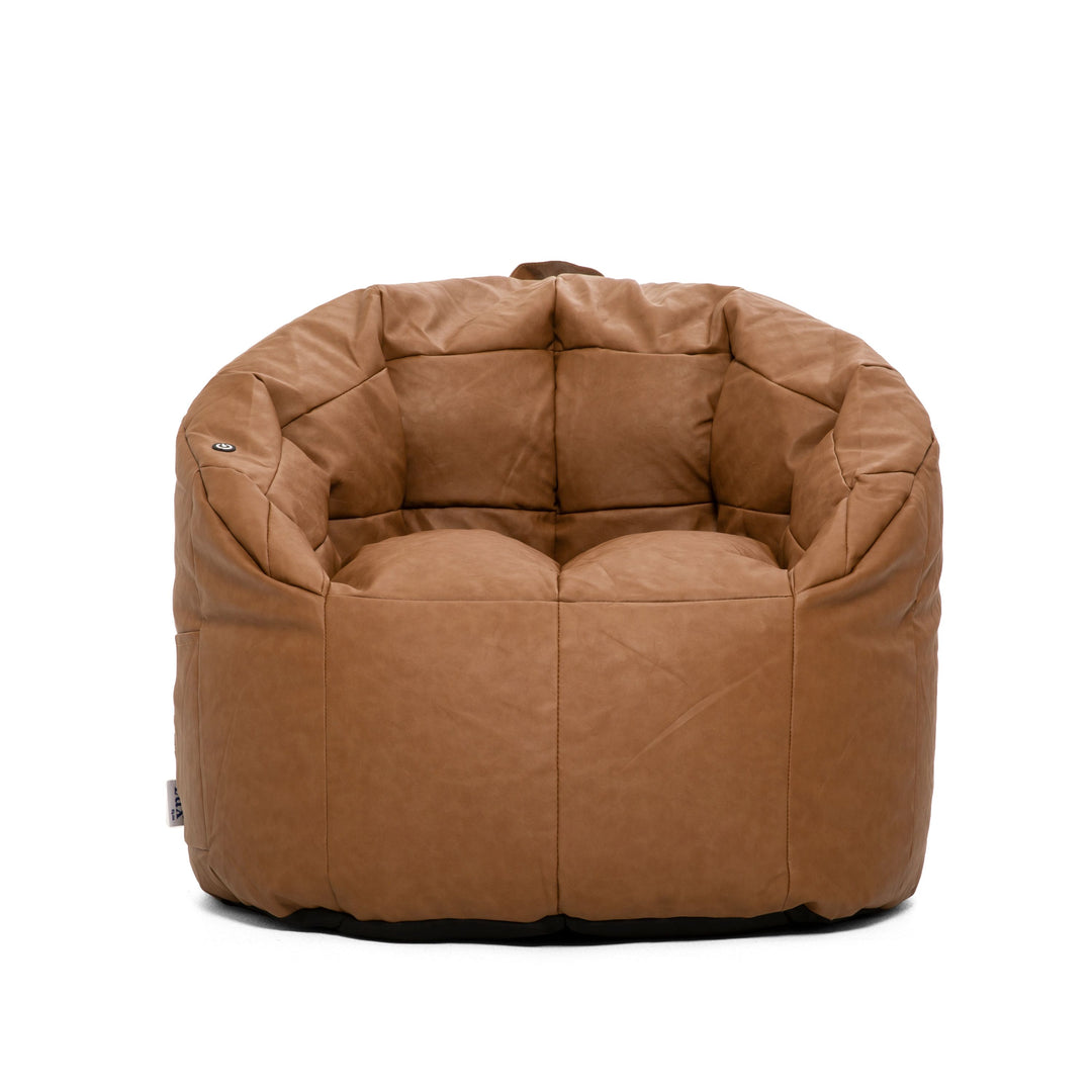 Big Joe Milano Beanbag Chair with Vibe Black Montana Leather